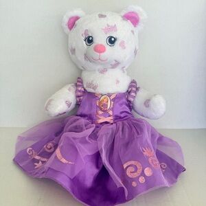 Build-A-Bear Disney Princess Inspired Bear Rapunzel dress limited Edition Plush